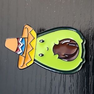 Avocado in a Sombrero Enamel Pin